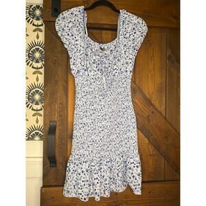 Wild Fable Milkmaid Puff Sleeve women’s large Mini Dress